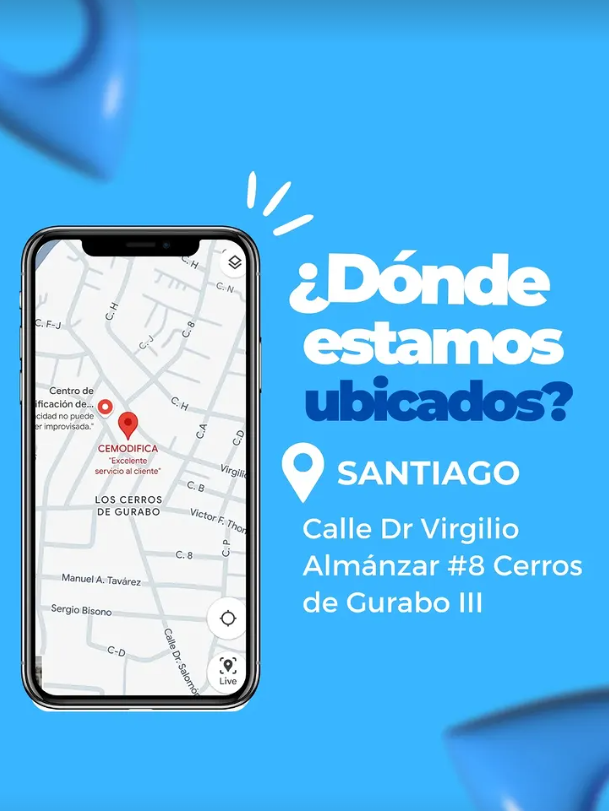 Mapa de CEMODIFICA Santiago